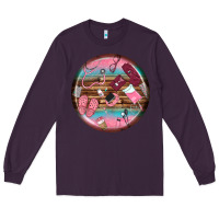 Plum nurse round earrings Long Sleeve Tee - BundleAndBundleShop
