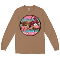 Toasted Coconut nurse round earrings Long Sleeve Tee - BundleAndBundleShop