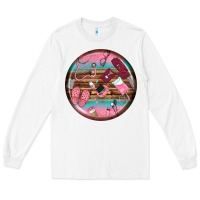 White nurse round earrings Long Sleeve Tee - BundleAndBundleShop