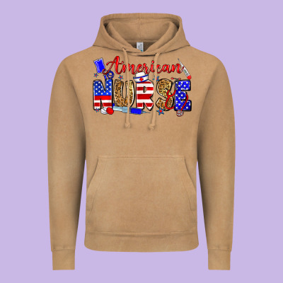 American Nurse Vintage Hoodie Designed By Zillion Design Studio