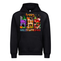 Black Happy Hallothanksmas teeth Urban Hoodie - texasbilliewilder