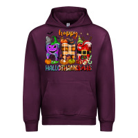 Mauve Wine Happy Hallothanksmas teeth Urban Hoodie - texasbilliewilder