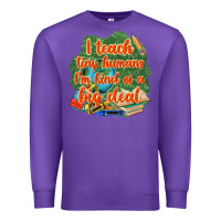 Purple i teach tiny humans im kind of a big deal Premium Sweatshirt - NancyCooperArtShop