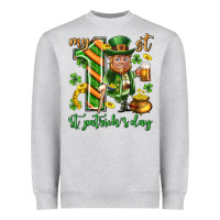 Heather Grey My 1 st st. patricks day Heavyweight Sweatshirt - Neo Western