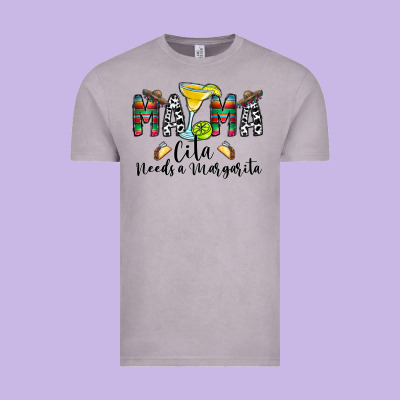 Mama Cita Needs A Margarita Vintage Tee Designed By Cowhidedigitalart