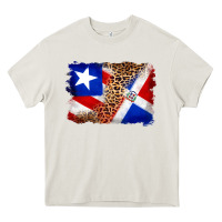 Cream puerto rico and dominican republic flag Heavy Core Tee - Artiststas