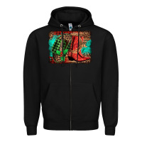 Black country boots Christmas Zipper Hoodie - Jasminsmagicworld