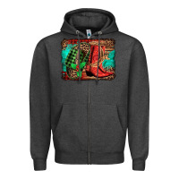 Charcoal Heather country boots Christmas Zipper Hoodie - Jasminsmagicworld
