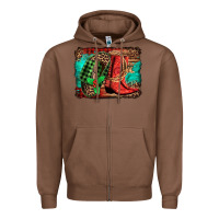 Chestnut country boots Christmas Zipper Hoodie - Jasminsmagicworld