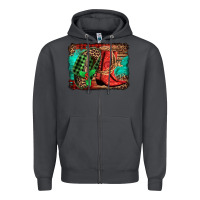 Smoke country boots Christmas Zipper Hoodie - Jasminsmagicworld