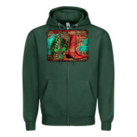 Sports Green country boots Christmas Zipper Hoodie - Jasminsmagicworld