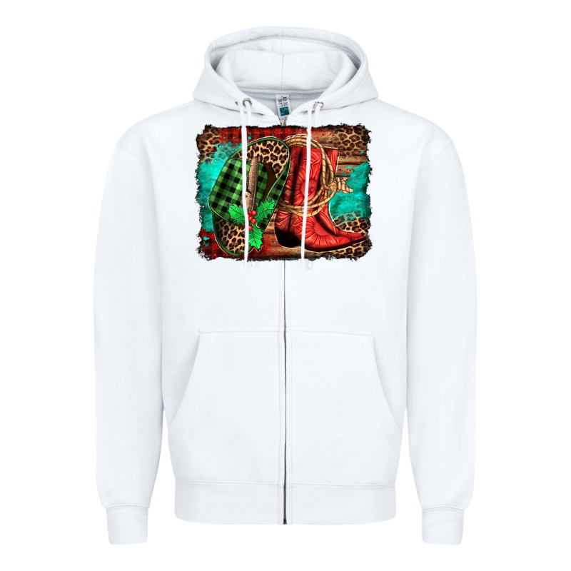 Country Boots Christmas Zipper Hoodie by Jasminsmagicworld | Teevron