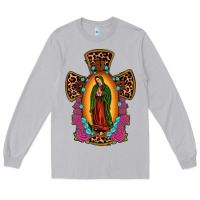 Moon Dust our lady of guadalupe cross Long Sleeve Tee - JahusDesignShop