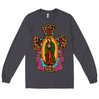 Smoke our lady of guadalupe cross Long Sleeve Tee - JahusDesignShop