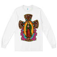 Our Lady Of Guadalupe Cross Long Sleeve Tee | Teevron