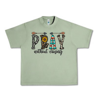 Oil Green pray whithout crasing Urban Heavy Tee - CowhideDigitalArt