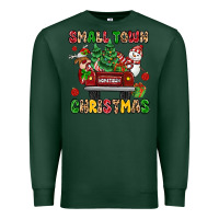 Sports Green Christmas Santa and reindeer truck Premium Sweatshirt - MaliasSmallBusiness