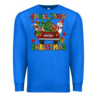 True Royal Christmas Santa and reindeer truck Premium Sweatshirt - MaliasSmallBusiness