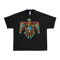Black thunderbird with sunflowers Urban Heavy Tee - BarkalooDesign