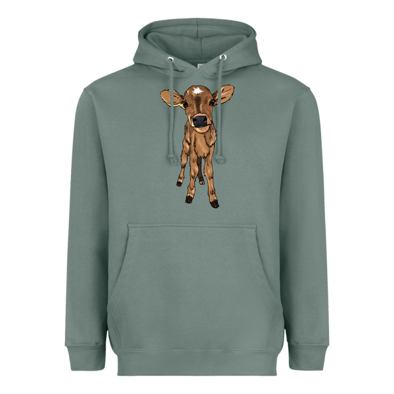 Baby Cow Heavyweight Hoodie by NancyCooperArtShop | Teevron