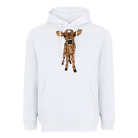 White baby cow Heavyweight Hoodie - NancyCooperArtShop