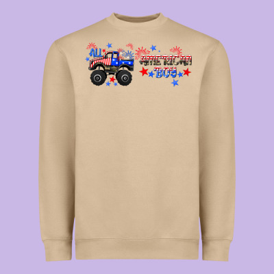 All American Boy Libbey Glass Heavyweight Sweatshirt Designed By Hra Design Shop