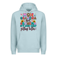 Blue Mist mom grandma great grandma it's just keeps getting Premium Hoodie - Artiststas
