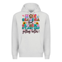 Dove Grey mom grandma great grandma it's just keeps getting Premium Hoodie - Artiststas