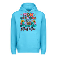 Ocean Blue mom grandma great grandma it's just keeps getting Premium Hoodie - Artiststas