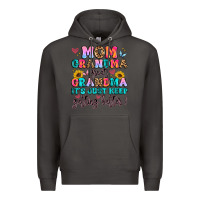 Smoke mom grandma great grandma it's just keeps getting Premium Hoodie - Artiststas