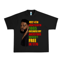 Black juneteenth 1885 because my ancestors weren't free in 1776 black man Urban Heavy Tee - HRA Design Shop