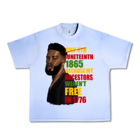 Grape Ice juneteenth 1885 because my ancestors weren't free in 1776 black man Urban Heavy Tee - HRA Design Shop