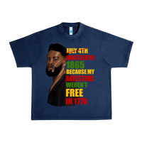 Navy juneteenth 1885 because my ancestors weren't free in 1776 black man Urban Heavy Tee - HRA Design Shop