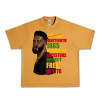 Peanut Butter juneteenth 1885 because my ancestors weren't free in 1776 black man Urban Heavy Tee - HRA Design Shop