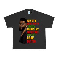 Pigment Black juneteenth 1885 because my ancestors weren't free in 1776 black man Urban Heavy Tee - HRA Design Shop