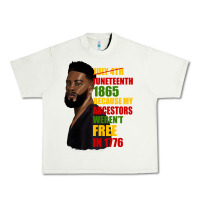 Pistachio juneteenth 1885 because my ancestors weren't free in 1776 black man Urban Heavy Tee - HRA Design Shop