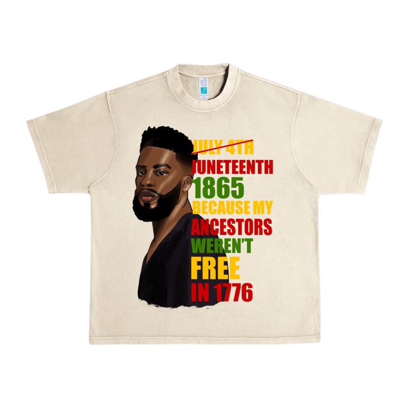 Juneteenth 1885 Because My Ancestors Weren't Free In 1776 Black Man Urban Heavy Tee by HRA Design Shop | Teevron