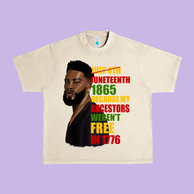 Juneteenth 1885 Because My Ancestors Weren't Free In 1776 Black Man Urban Heavy Tee Designed By Hra Design Shop