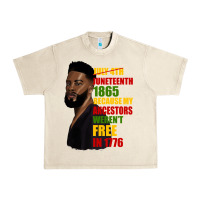Sandshell juneteenth 1885 because my ancestors weren't free in 1776 black man Urban Heavy Tee - HRA Design Shop