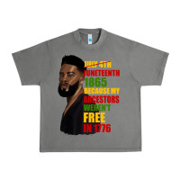 Tornado juneteenth 1885 because my ancestors weren't free in 1776 black man Urban Heavy Tee - HRA Design Shop