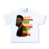 White juneteenth 1885 because my ancestors weren't free in 1776 black man Urban Heavy Tee - HRA Design Shop