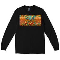 Black wild west license plate Long Sleeve Tee - Artiststas