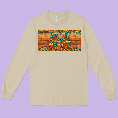Wild West License Plate Long Sleeve Tee Designed By Artiststas