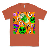 Copper halloween snacks seamless pattern Classic Tee - BundleAndBundleShop