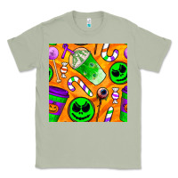 Matcha halloween snacks seamless pattern Classic Tee - BundleAndBundleShop