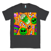 Smoke halloween snacks seamless pattern Classic Tee - BundleAndBundleShop