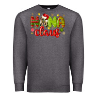 Charcoal Heather nana claus Premium Sweatshirt - MaliasSmallBusiness