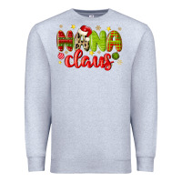Heather Grey nana claus Premium Sweatshirt - MaliasSmallBusiness