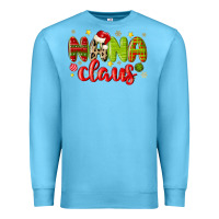 Ocean Blue nana claus Premium Sweatshirt - MaliasSmallBusiness