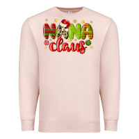 Pale Pink nana claus Premium Sweatshirt - MaliasSmallBusiness